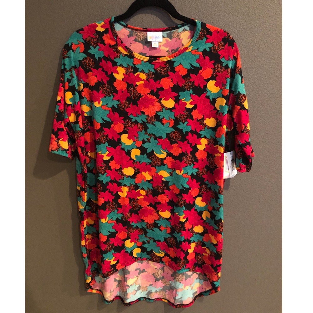 🆕 LuLaRoe Irma Vibrant Fall Leaves Tunic Top